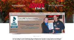 Desktop Screenshot of adamsandsoninc.com
